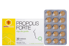 PROPOLIS FORTE ULGA DLA GARDŁA 30 tabletek do ssania smak mentolowy