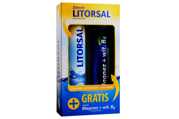 LITORSAL 24 tabletki musujące i MAGNEZ + WIT. B6 24 tabletki musujące 