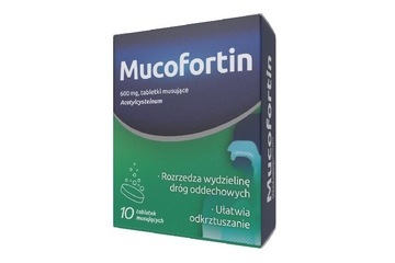 MUCOFORTIN 600 mg 10 tabletek musujących