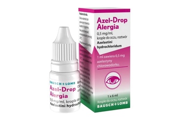 AZEL-DROP ALERGIA 0,5 mg/ml krople DATA 03/2025 do oczu 6 ml